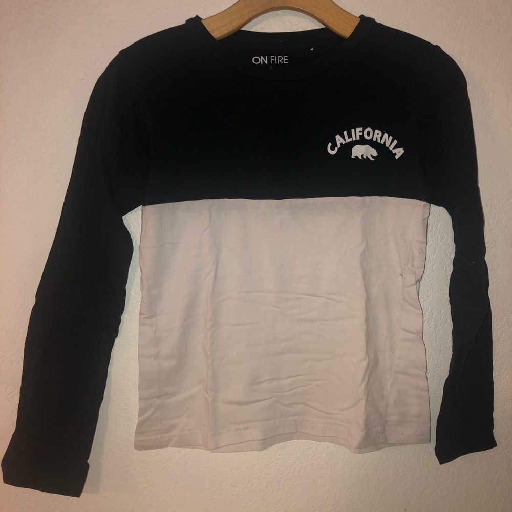 Navy blue California long sleeve shirt